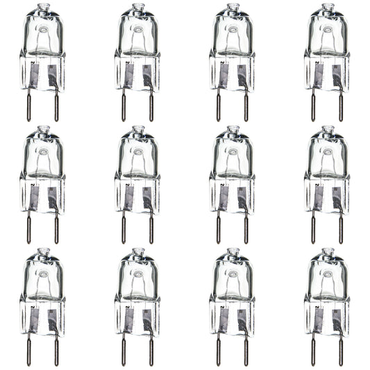 12 Pack - SUNLITE JCD 20w 120v GY8 Short Clear Halogen Bulb