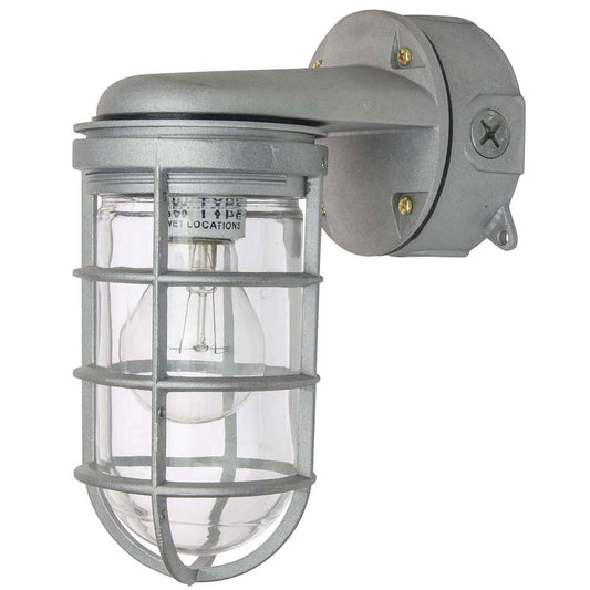 Sunlite 41368-SU Vaporproof Industrial Jar Fixture, Wall Mount, Medium Base Socket (E26), 100W Max