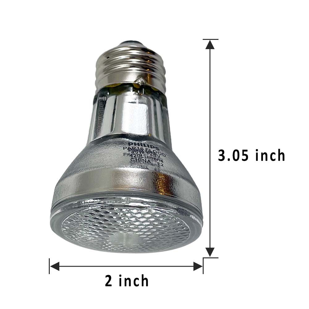 Philips 45W 120V PAR16 Flood 2500hr Indoor/Outdoor Halogen Bulb