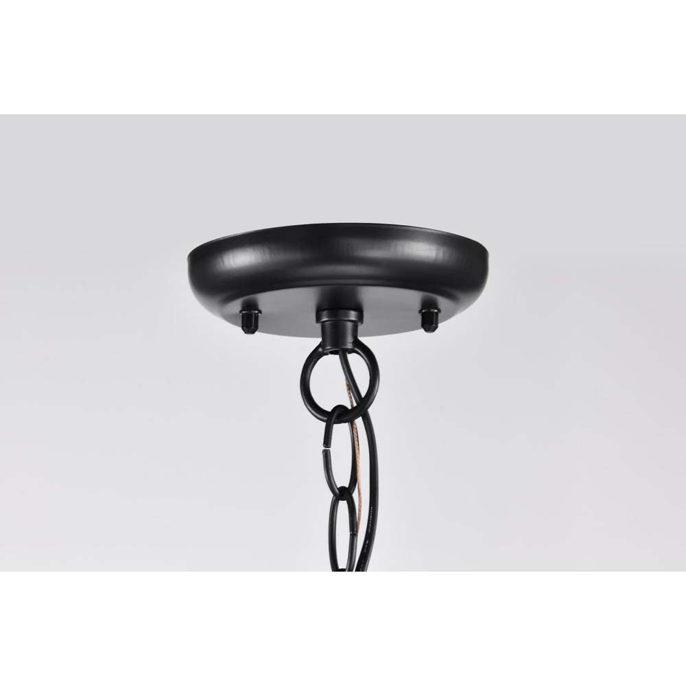 Stillwell Outdoor 14-in Hanging Light Matte Black Finish w/ Clear Water Glass