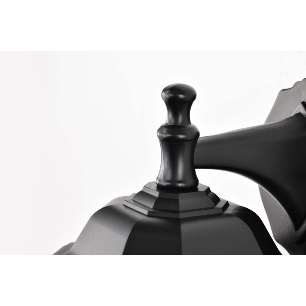 Hopkins Outdoor 13-in Large Wall Light Matte Black Finish w/ Clear Glass