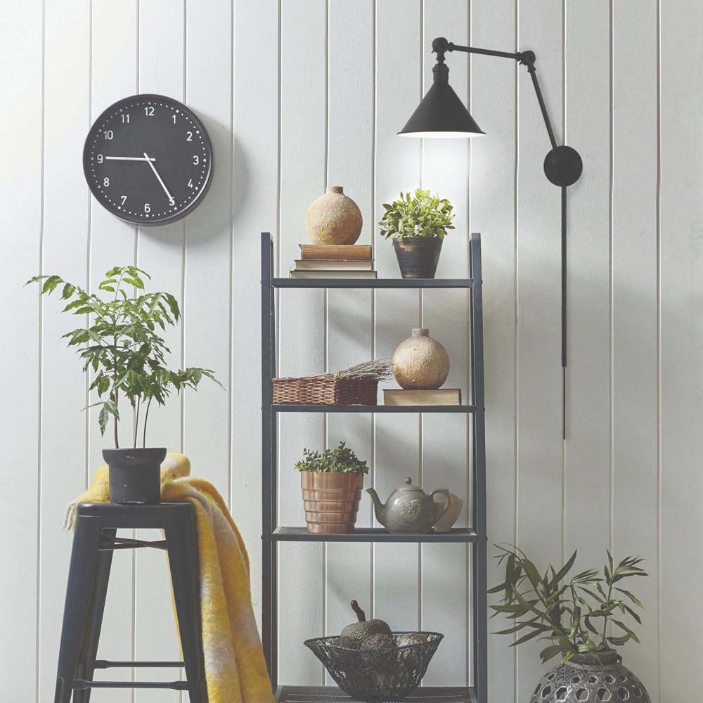 Delancey Swing Arm Lamp Matte Black w/ Switch 120v