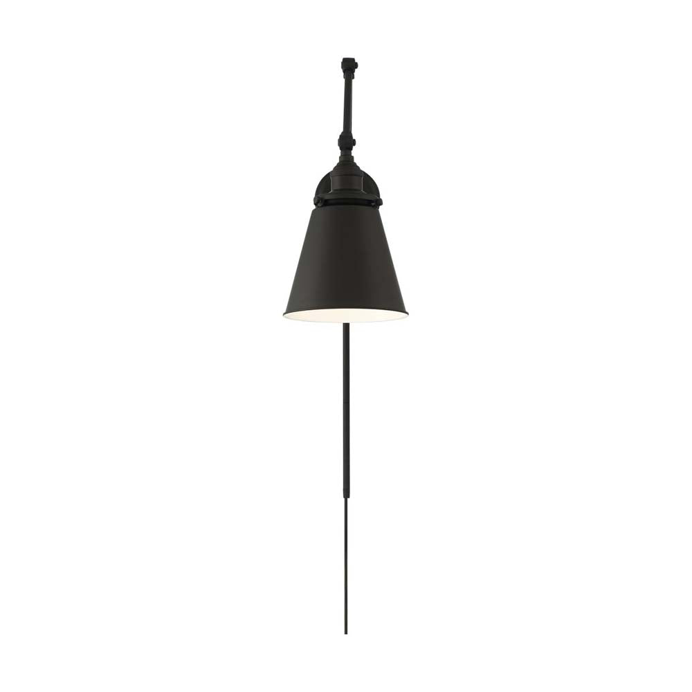 Bayard Swing Arm Lamp Matte Black w/ Switch 120v