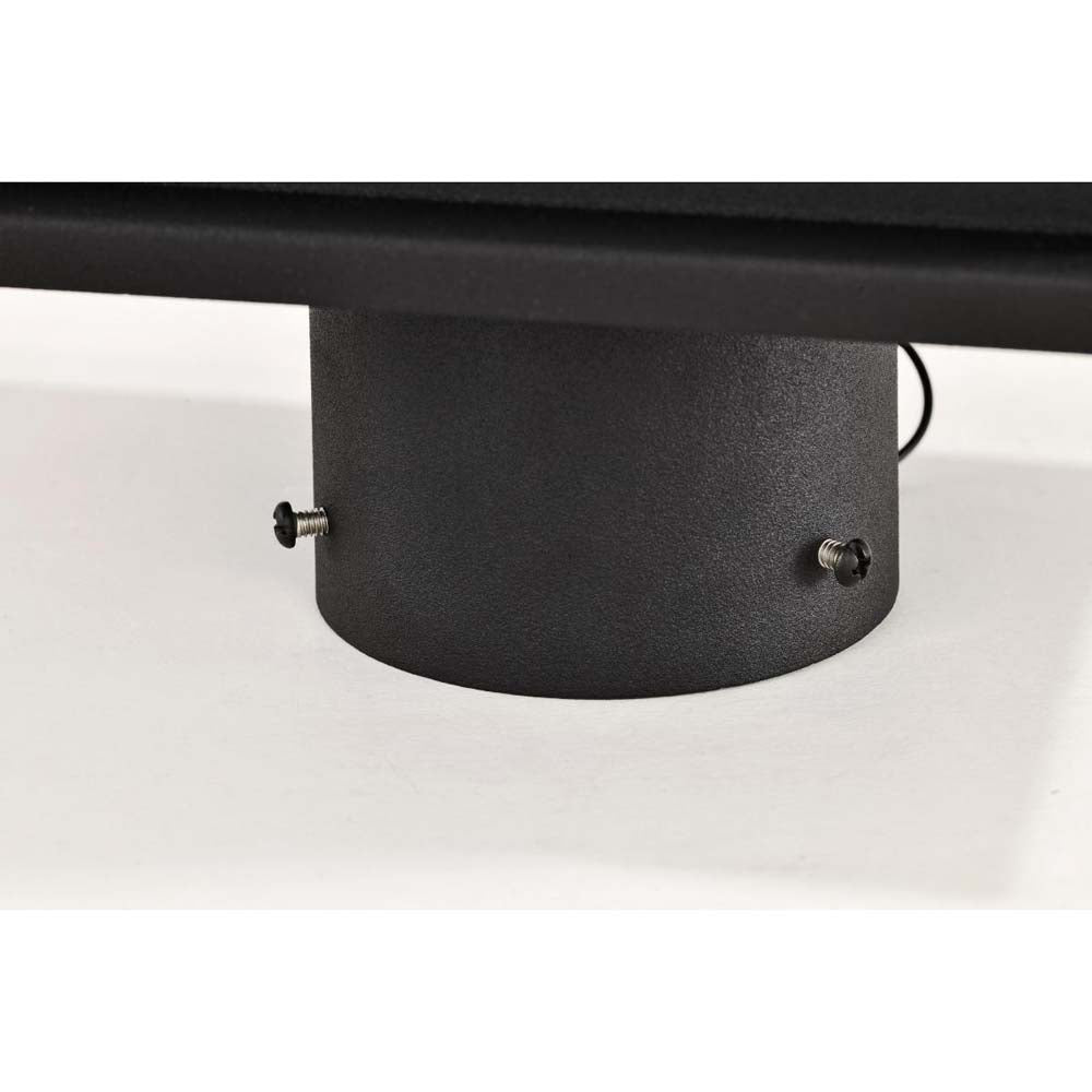 Sullivan Outdoor 17-in Post Light Lantern Matte Black Finish w/ Clear Glass
