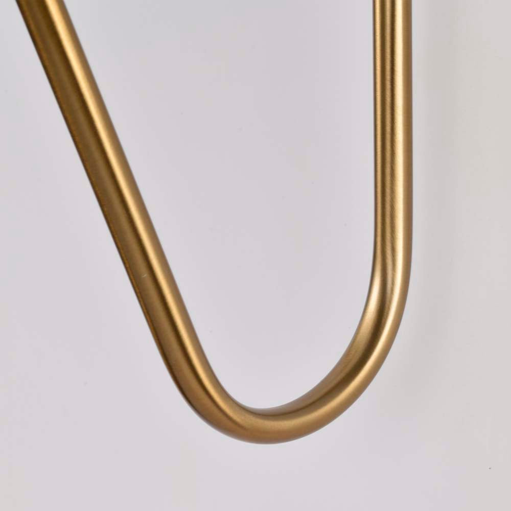 Trilby 1-Light Wall Sconce Matte White with Burnished Brass