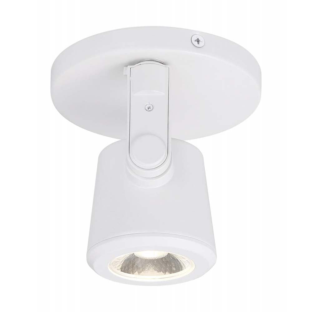 12w LED Taper Track-Light White Monopoint 36 deg. Beam Angle 3000K Warm White