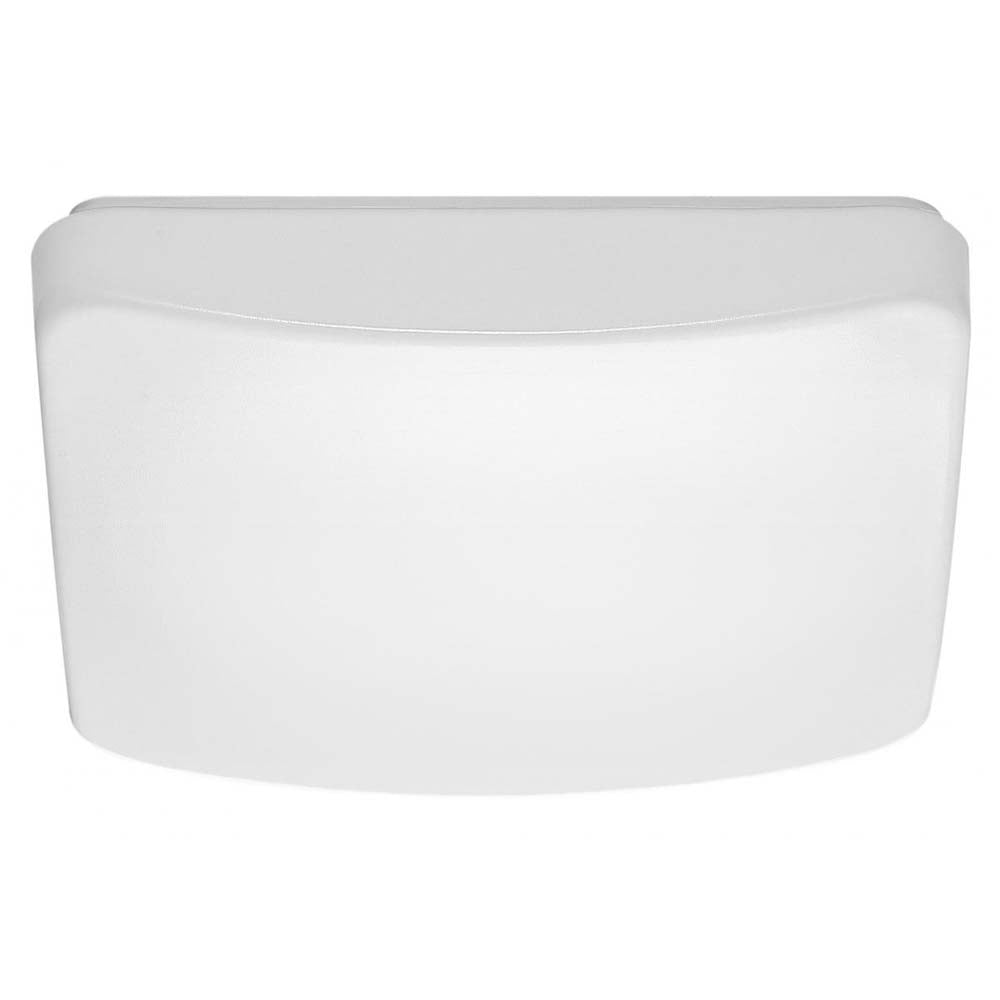 16w 11-in Square Acrylic LED Flush Mount Fixture CCT Selectable White Finish