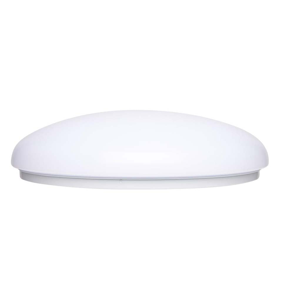 32w 19-in CCT Selectable Round White Acrylic LED Flush Mounted Fixture