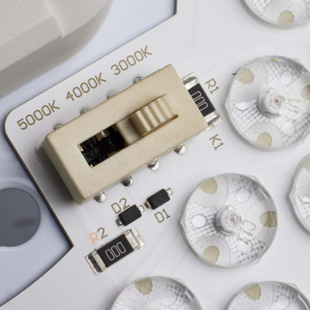32w 19-in CCT Selectable Round White Acrylic LED Flush Mounted Fixture
