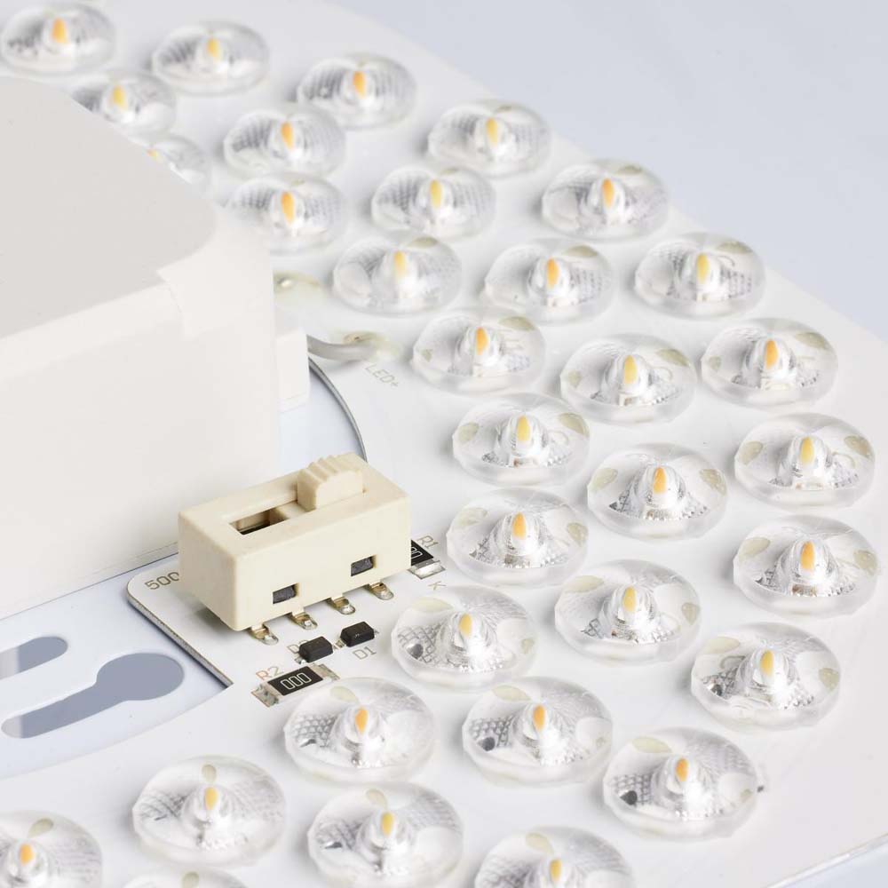 32w 19-in CCT Selectable Round White Acrylic LED Flush Mounted Fixture