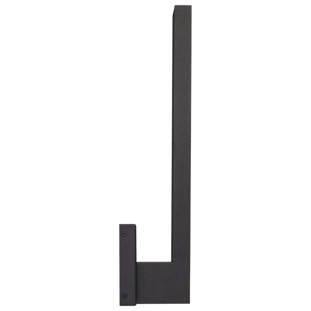 Raven LED Outdoor Sconce 18-in Textured Matte Black Finish 15ws 3000K