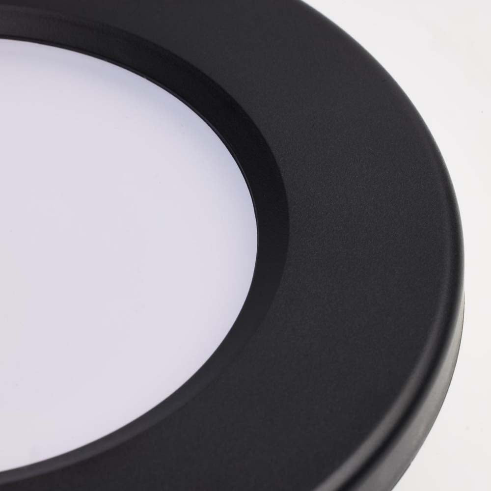 4-in LED Surface Mount Fixture CCT Selectable 3K/4K/5K Black