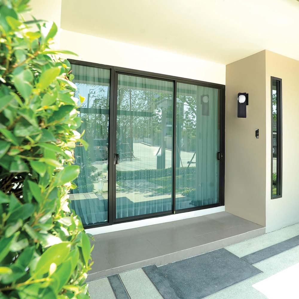 Portal 6W LED Medium Wall Lantern Matte Black w/ White Opal Glass