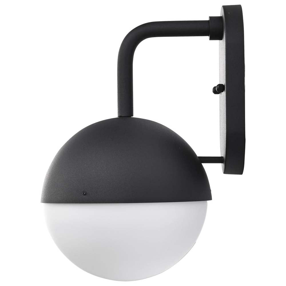 Atmosphere 6W LED Medium Wall Lantern Matte Black w/ White Opal Glass