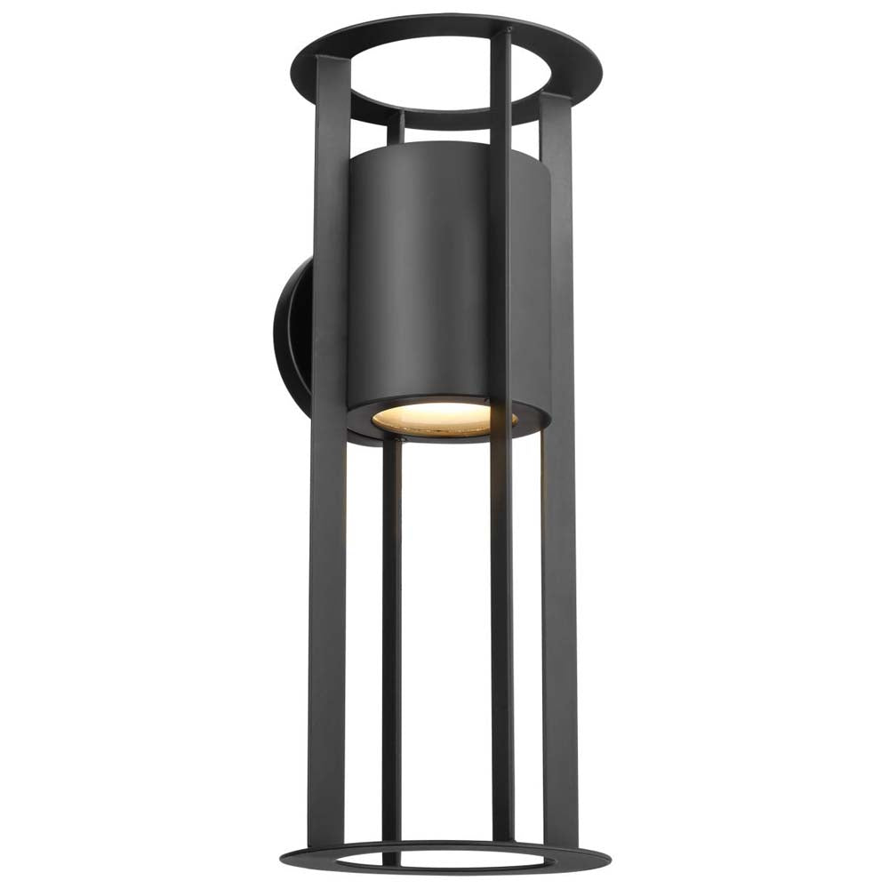 Continuum 15W LED Medium Wall Lantern Matte Black Finish