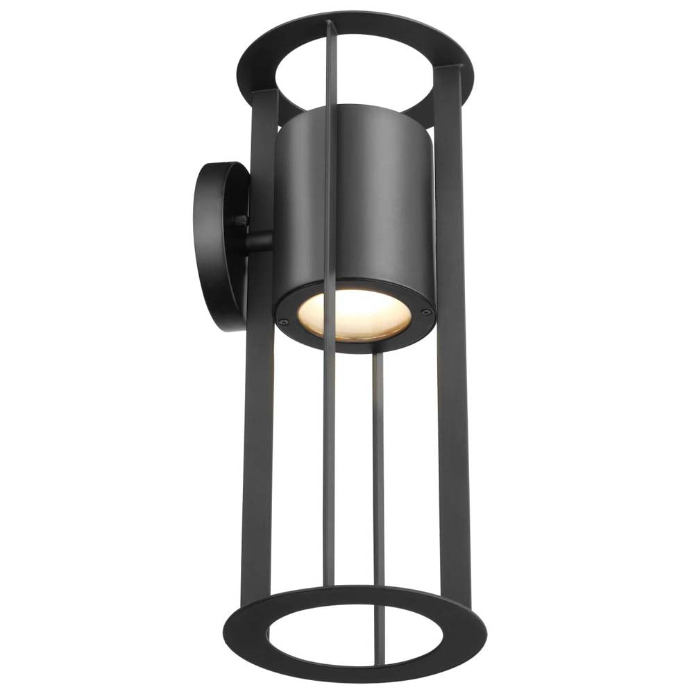 Continuum 15W LED Medium Wall Lantern Matte Black Finish