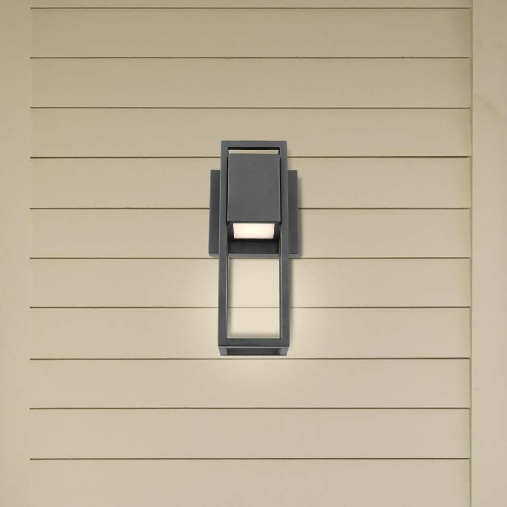 Supreme 10W LED Small Wall Lantern Matte Black Finish