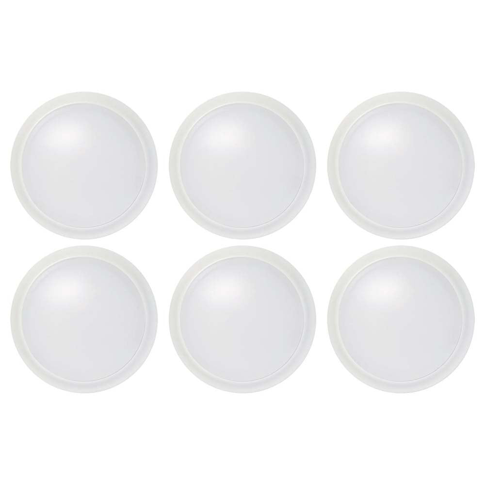 10-in LED Disk-Light 5000K 6 Unit Contractor Pack White Finish