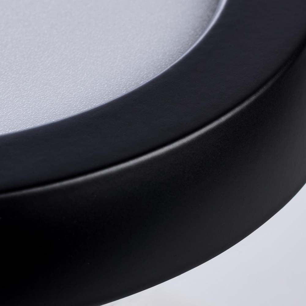 9w 5in.  Round LED Flush Mount CCT Selectable with Black Finish