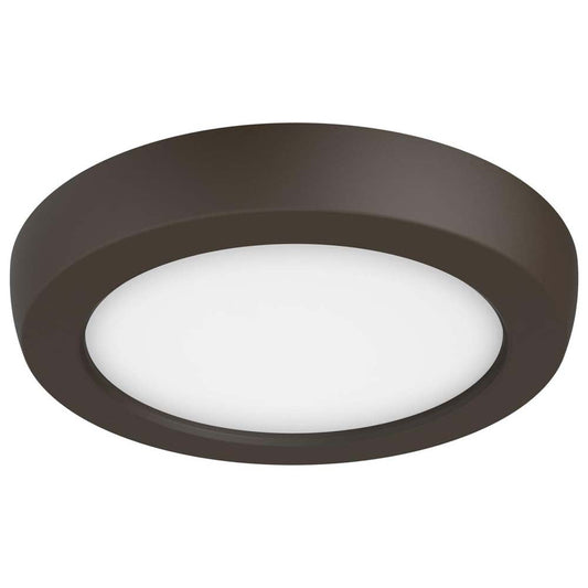 9w 5in. Round LED Flush Mount CCT Selectable with Bronze Finish