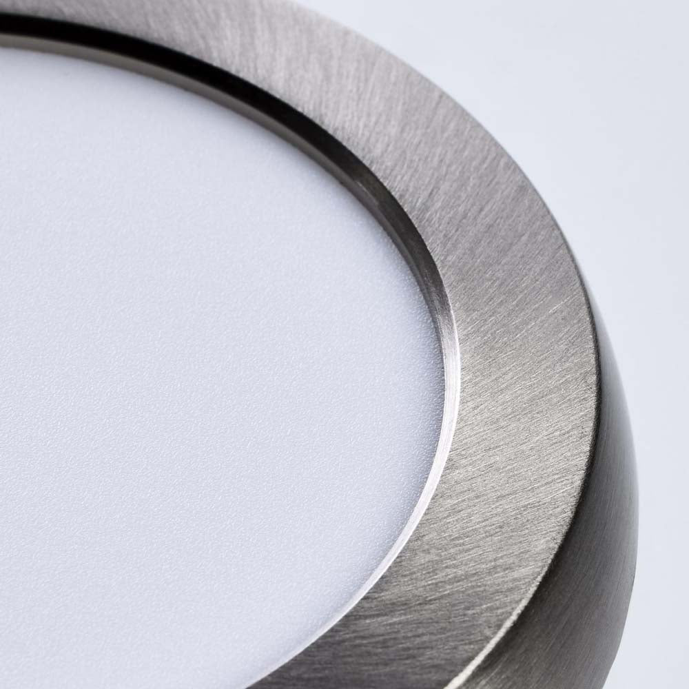 9w 5in. Round LED Flush Mount CCT Selectable with Nickel Finish