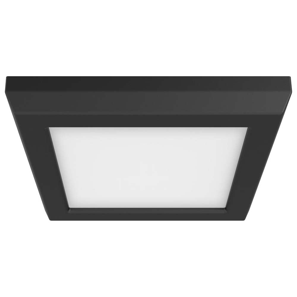 9w 5in. Square LED Flush Mount CCT Selectable with Black Finish