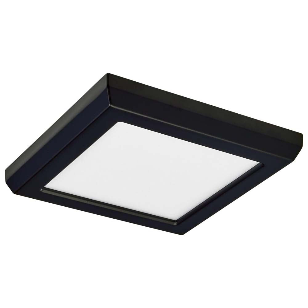 9w 5in. Square LED Flush Mount CCT Selectable with Black Finish