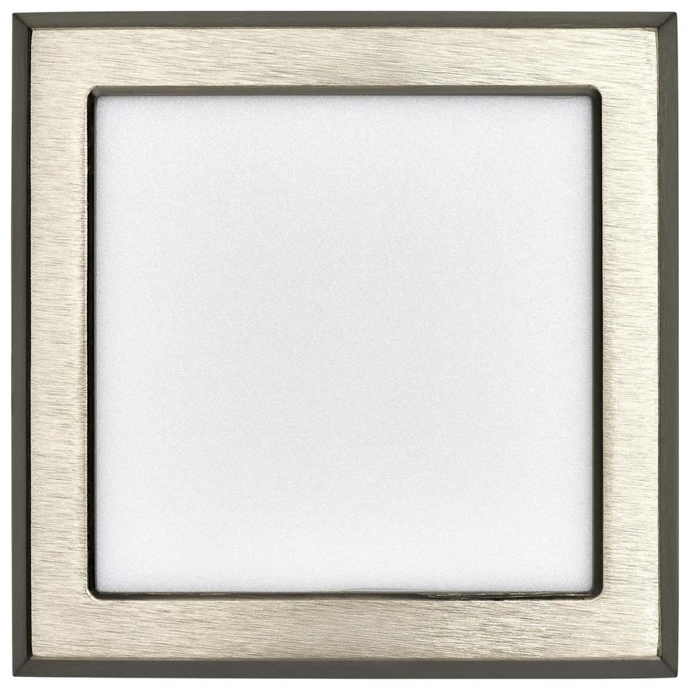 9w 5in. Square LED Flush Mount CCT Selectable with Nickel Finish