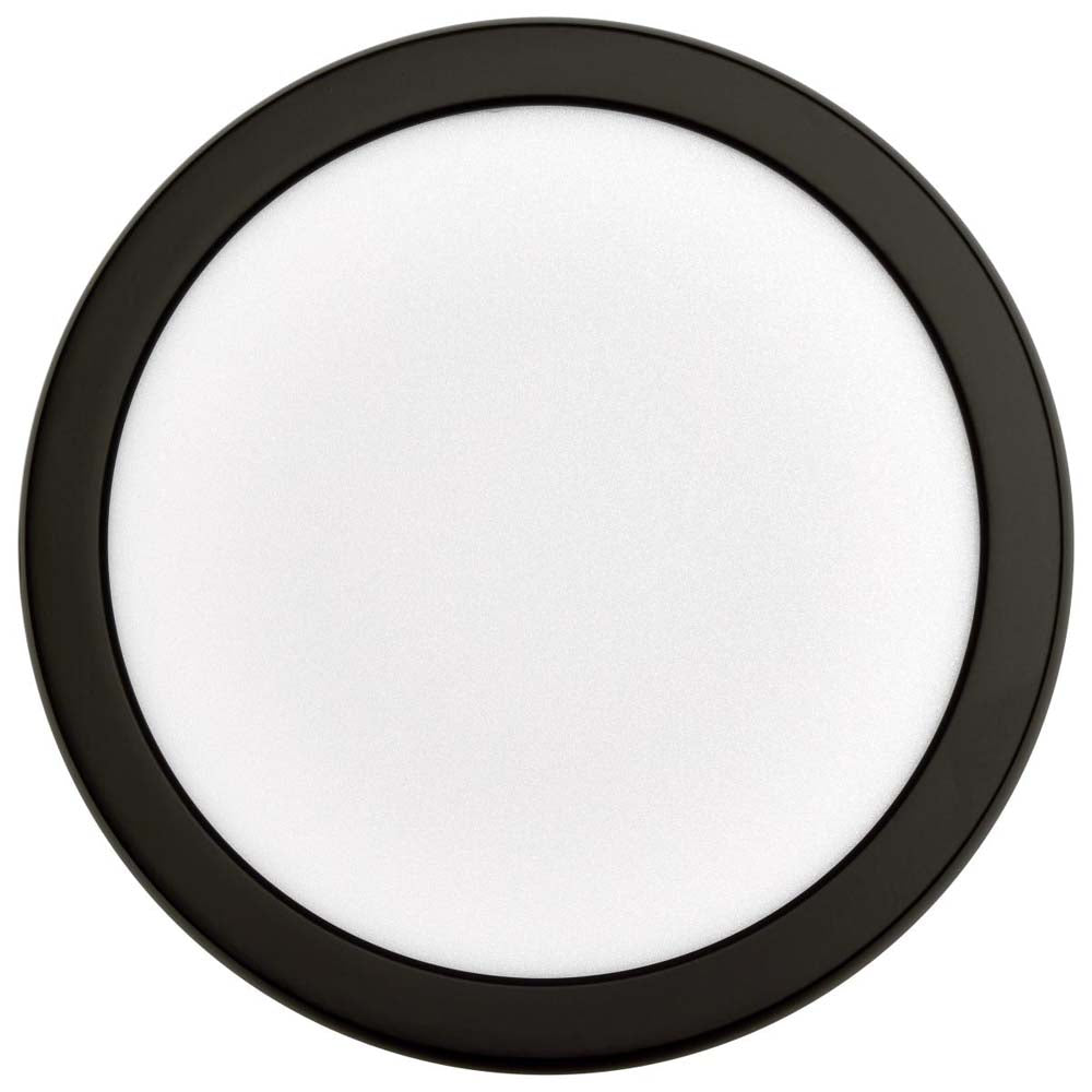 11w 7in. Round LED Flush Mount CCT Selectable with Black Finish