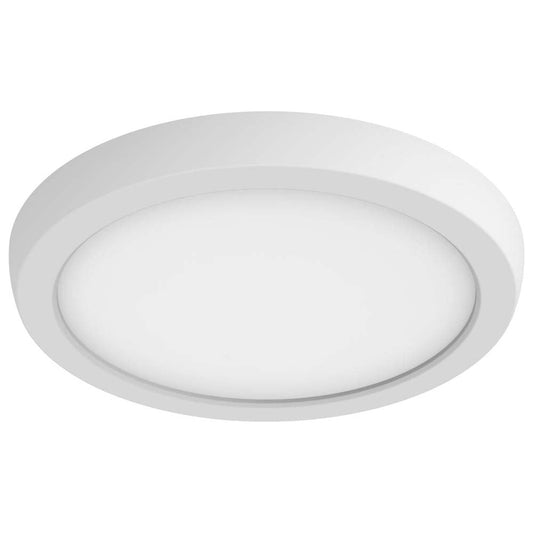11w 7in. Round LED Flush Mount 3000K with White Finish