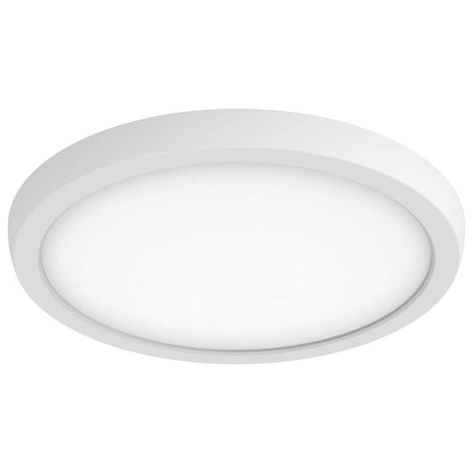 13w 9in. Round LED Flush Mount CCT Selectable with White Finish