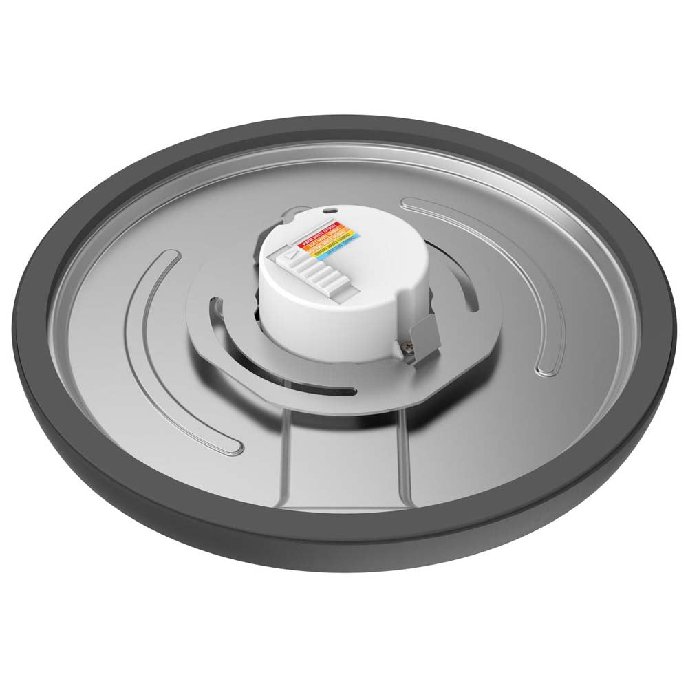 13w 9in. Round LED Flush Mount CCT Selectable with Black Finish