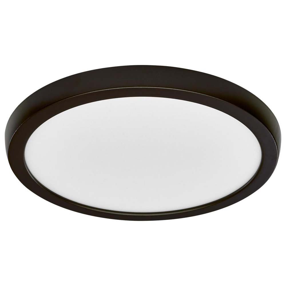 13w 9in. Round LED Flush Mount CCT Selectable with Bronze Finish