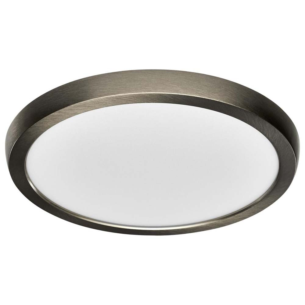13w 9in. Round LED Flush Mount CCT Selectable with Nickel Finish