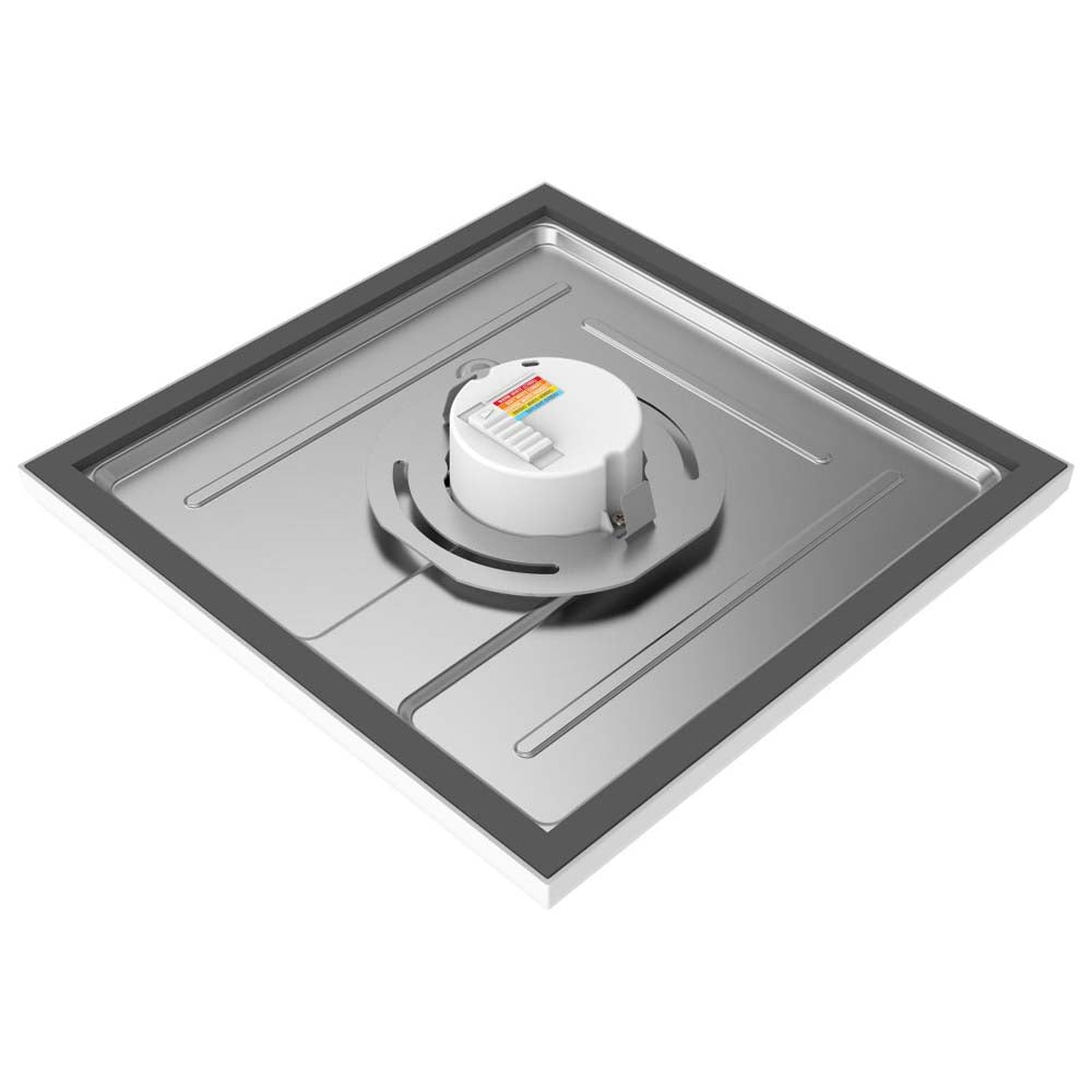 13w 9in. Square LED Flush Mount CCT Selectable with White Finish