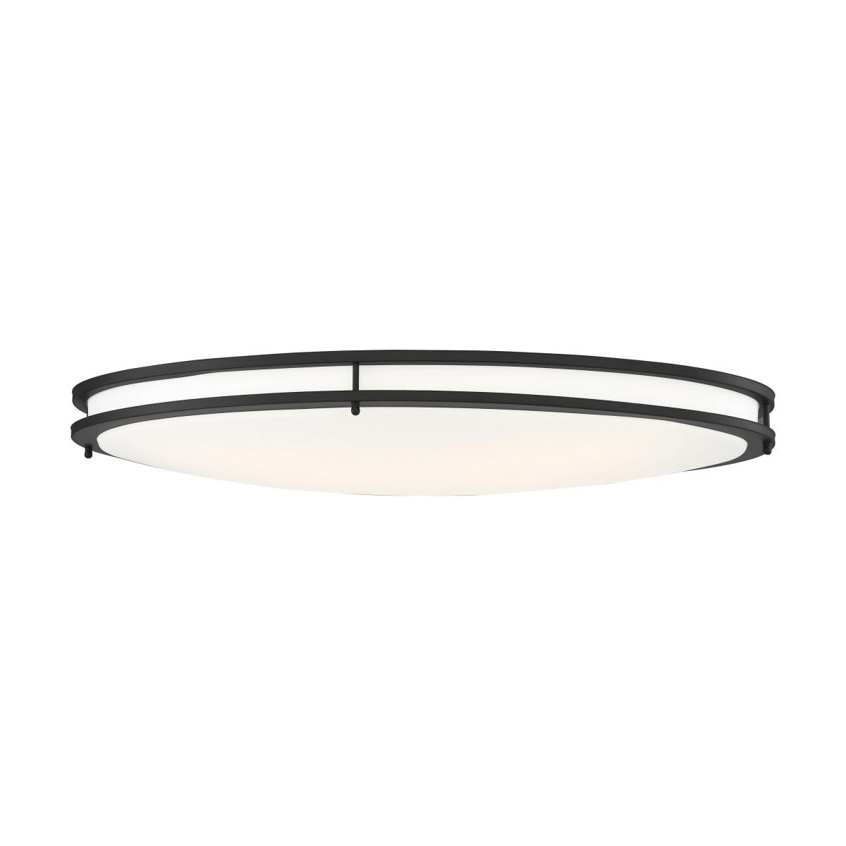 Nuvo Glamour LED 32-in Flush Mount Fixture Black Oval Shape CCT Selectable