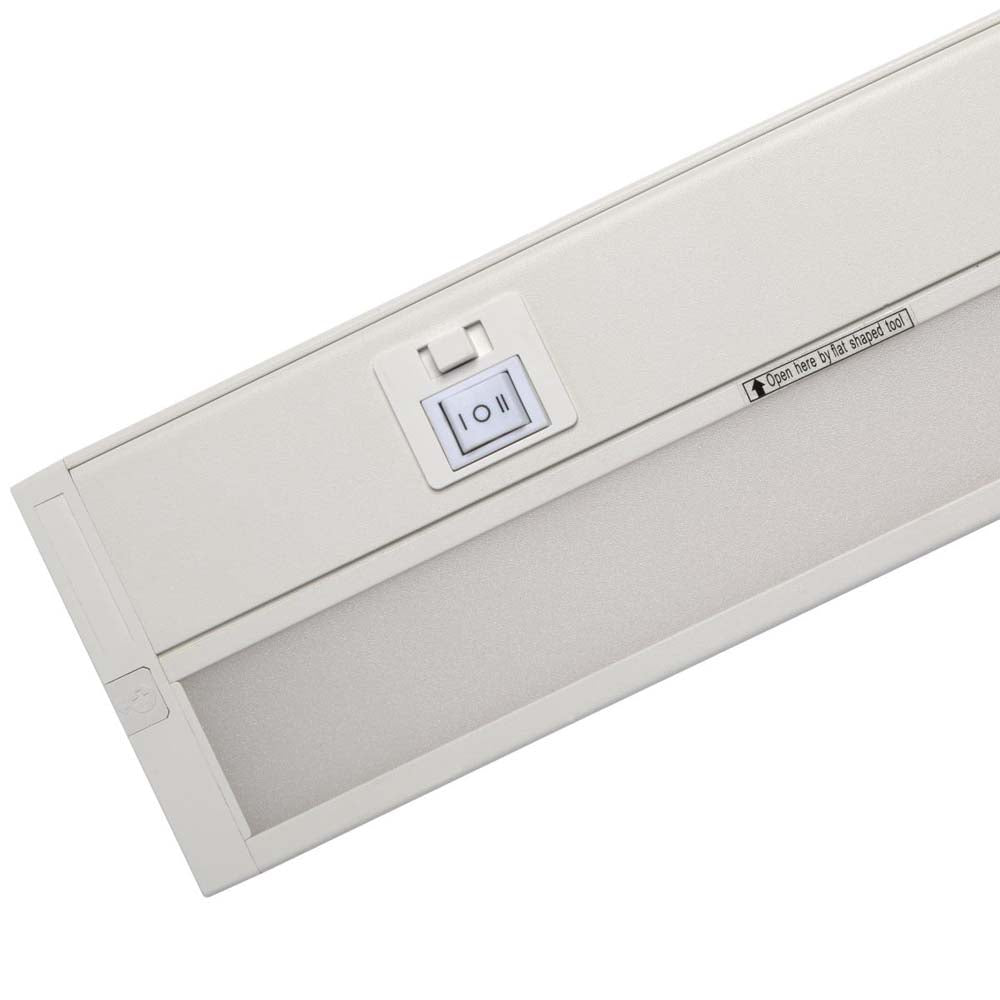Nuvo 9w 14-in LED White Linkable Under Cabinet Task Light CCT Selectable 120v
