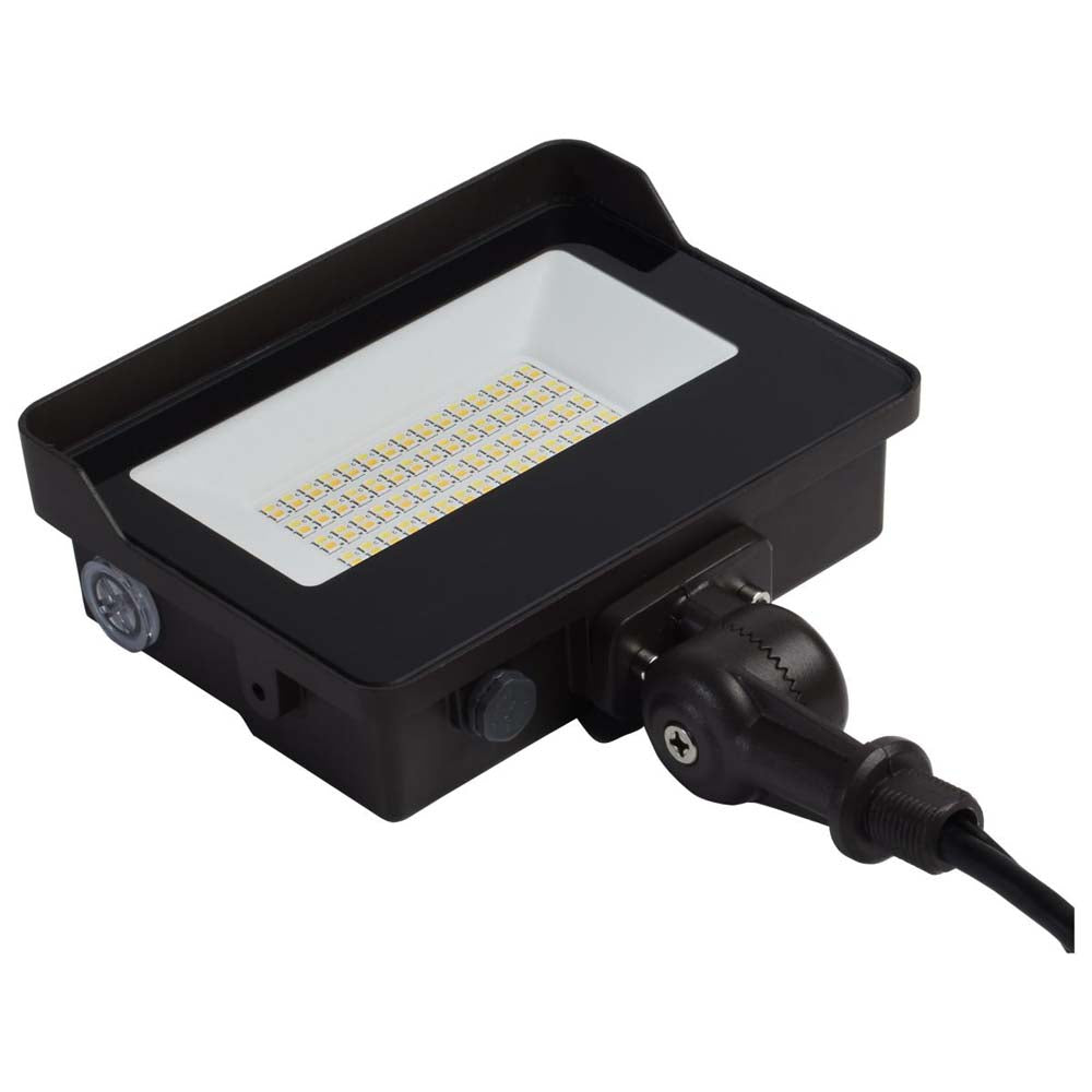LED Tempered Glass Flood Light w/ CCT Tunable ColorQuick Bronze Finish