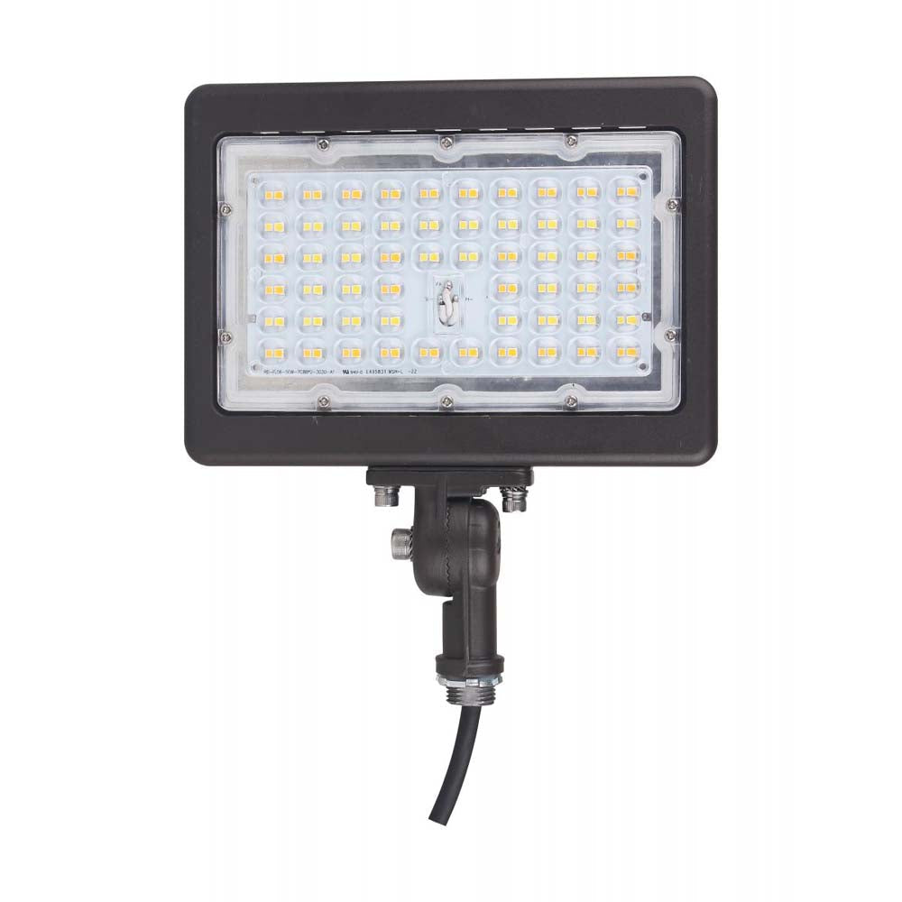 LED Flood Light 70w 5000K Bronze Finish 100-277V