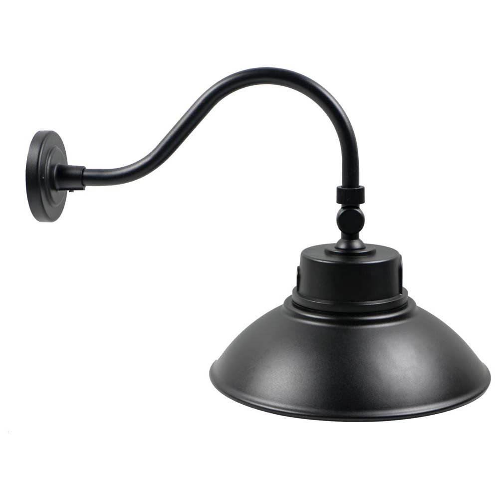 LED Gooseneck 30W/40W/50W CCT Tunable 3K/4K/5K Black 120-277V w/ Photocell