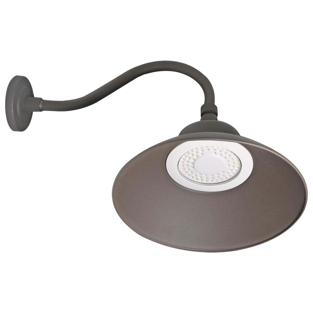 LED Gooseneck 30W/40W/50W CCT Tunable 3K/4K/5K Bronze 120-277V w/ Photocell