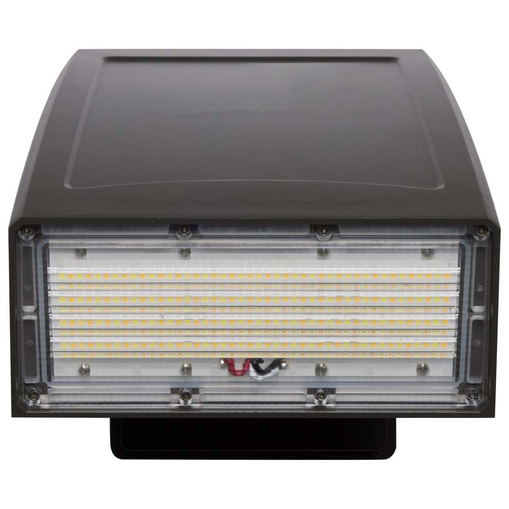 60w Adjustable LED Wall Pack CCT Tunable 7200-7500 Lumens DLC Premium