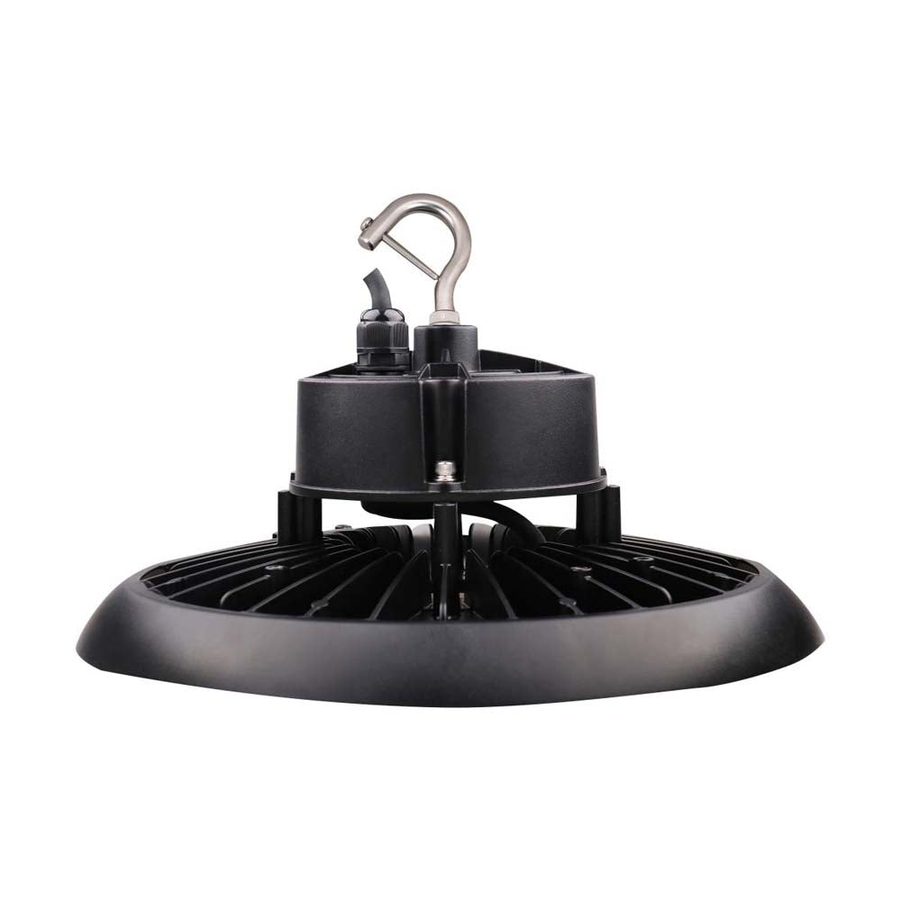200W UFO LED High Bay 29000 Lumens 5000K 277-480v 0-10V Dimmable Black Finish