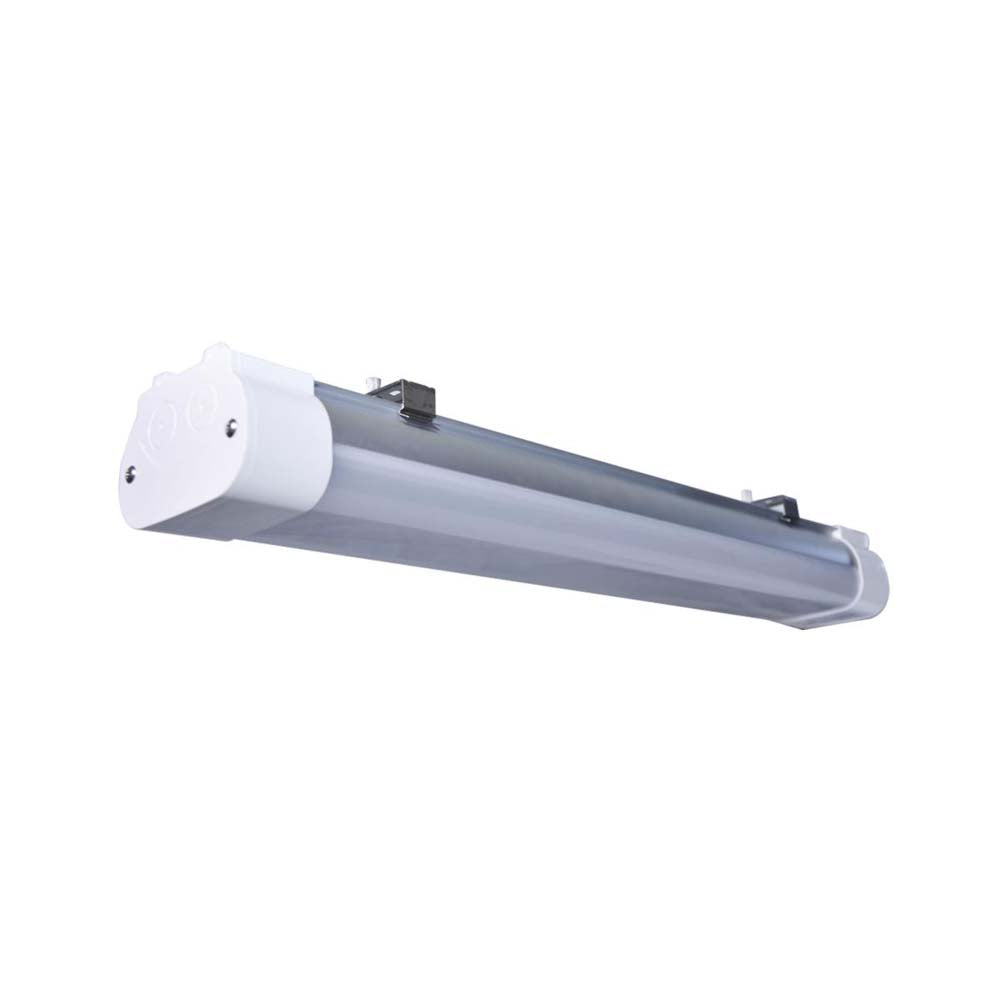 2-ft 20w LED Tri-Proof Linear Fixture w/ Microwave Sensor CCT Tunable