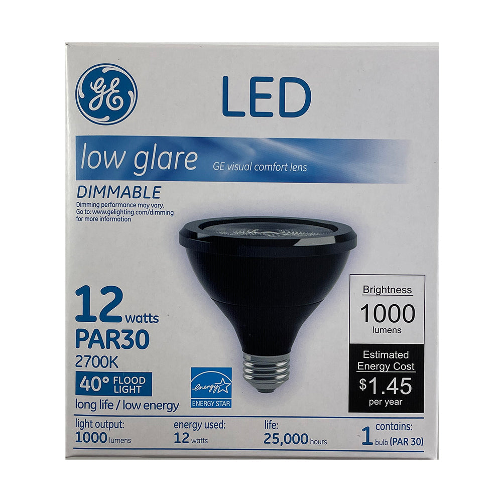 GE 12w 120v LED PAR30 2700k Warm White Flood Dimmable Bulb - 75w equiv,