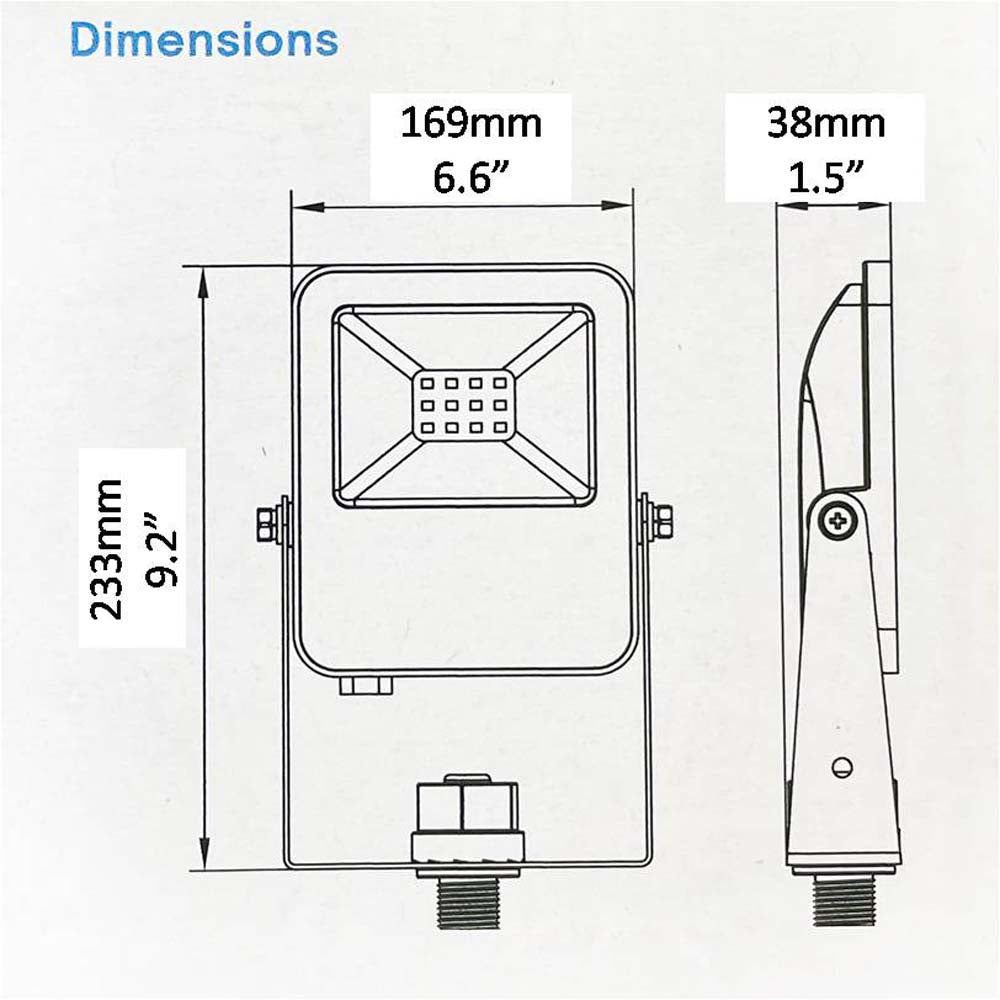 Philips 30W LED Floodlight 4000K 3,246Lm Knuckle Mount/Yoke Mount