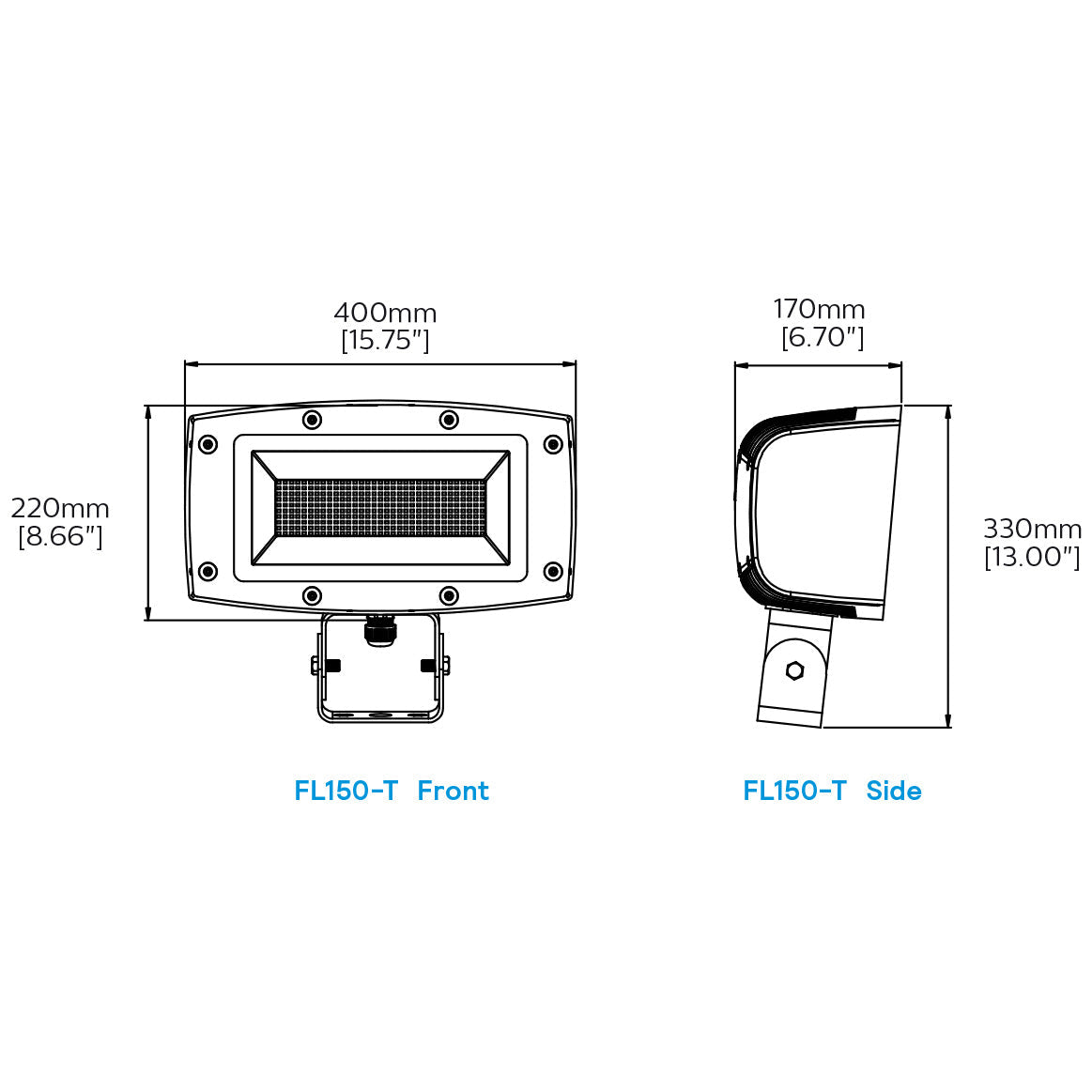 Philips 1 Head 150W LED Floodlight with Photocell 120-277V 4000K 17406Lm Bronze Finish