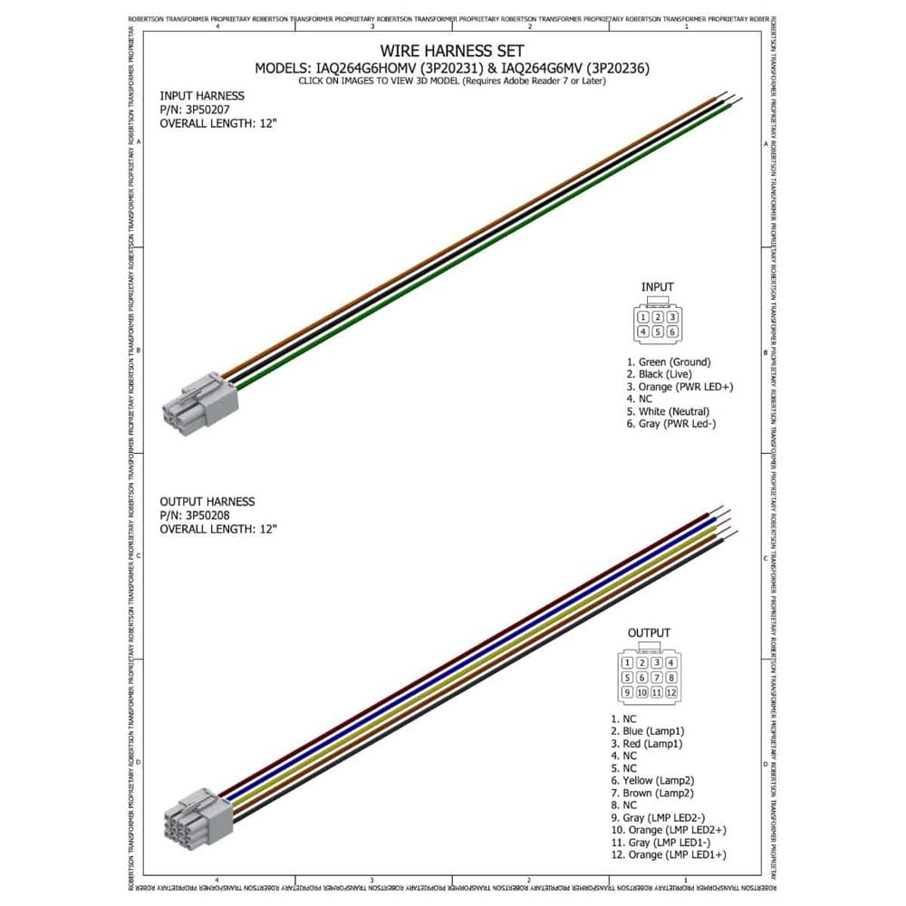 Robertson IAQ264G6MV Electronic Instant Start Ballast 100-240V