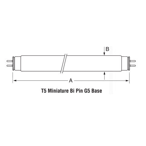 BulbAmerica F6T5BLB 6W T5 9in Blacklight Blue Fluorescent Lamp