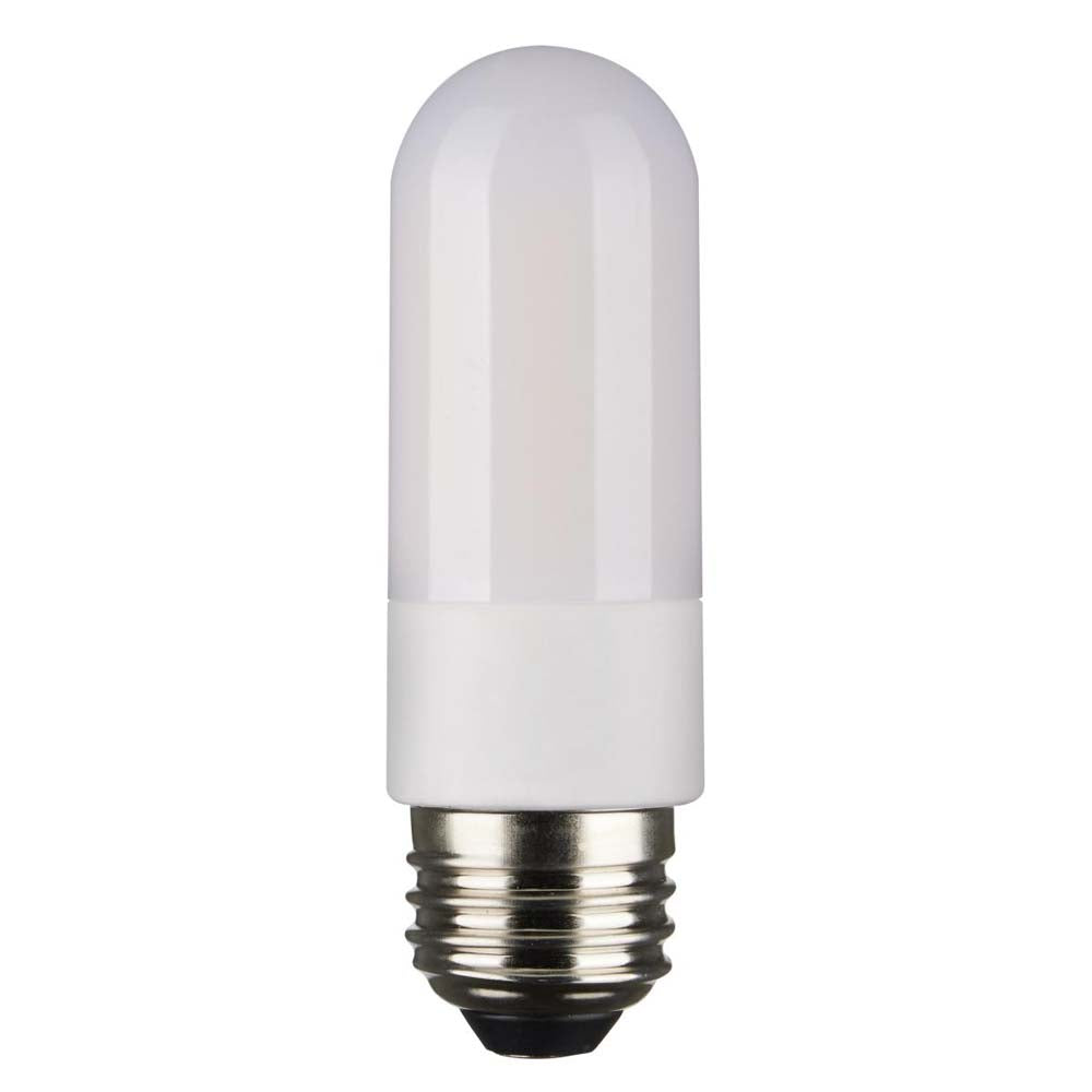 8W 120v T10 LED Frosted E26 3000K High Lumen Tubular Bulb Carded - 60w equiv